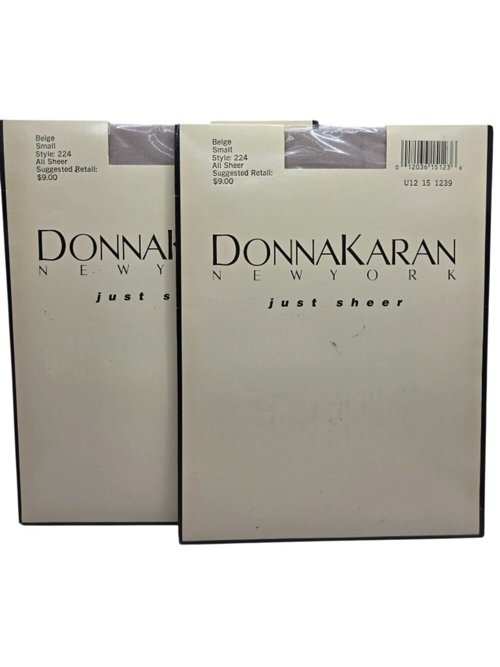 Vtg Donna Karan New York Just Sheer Beige Hosiery Style 224 Small All Sheer New